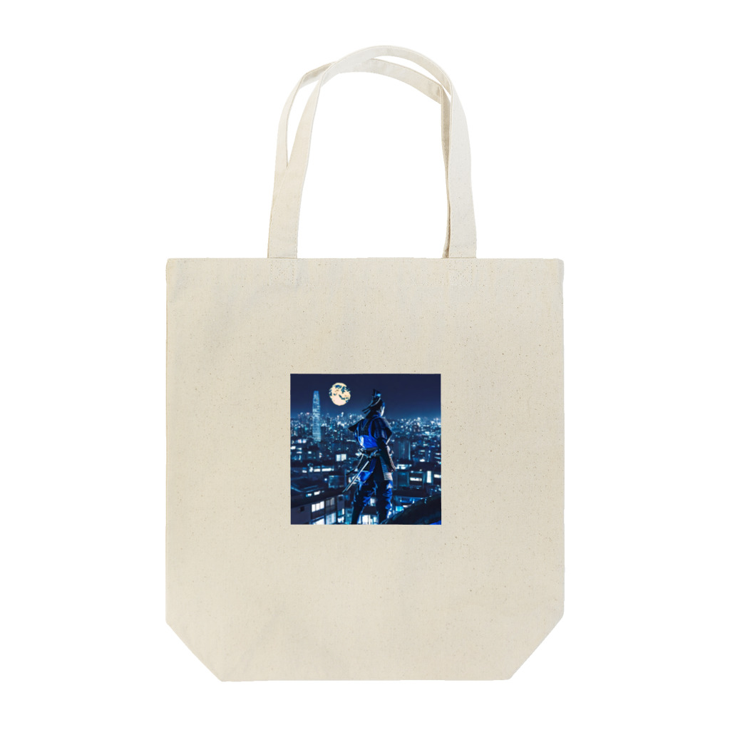 桜ですの月夜侍 Tote Bag