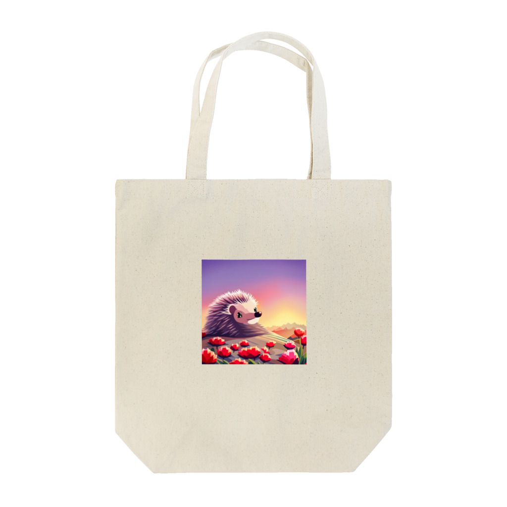 koba777のドット絵ハリネズミ Tote Bag