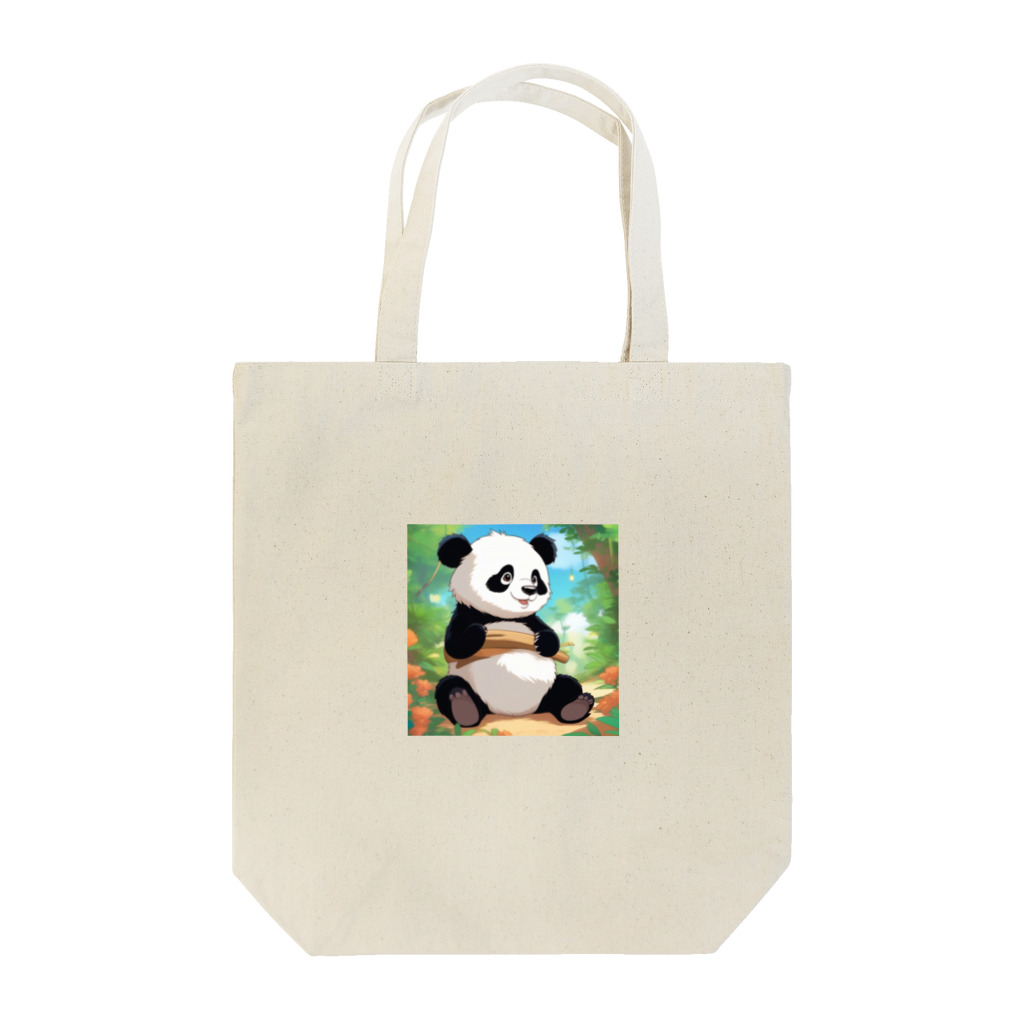 動物大好き＠たつまるの腹巻パンダ Tote Bag