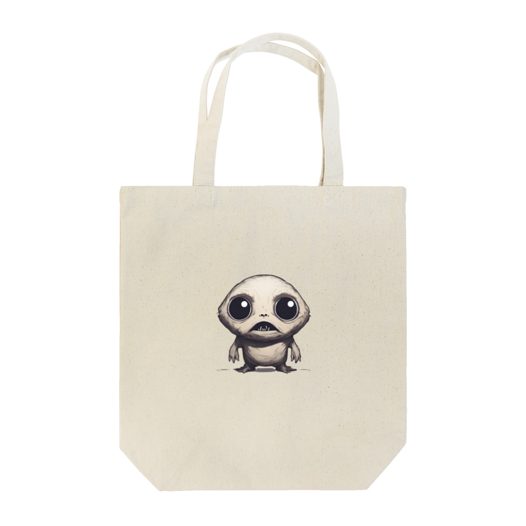 かわいい女の子とシュールな絵の擬態キノコ Tote Bag