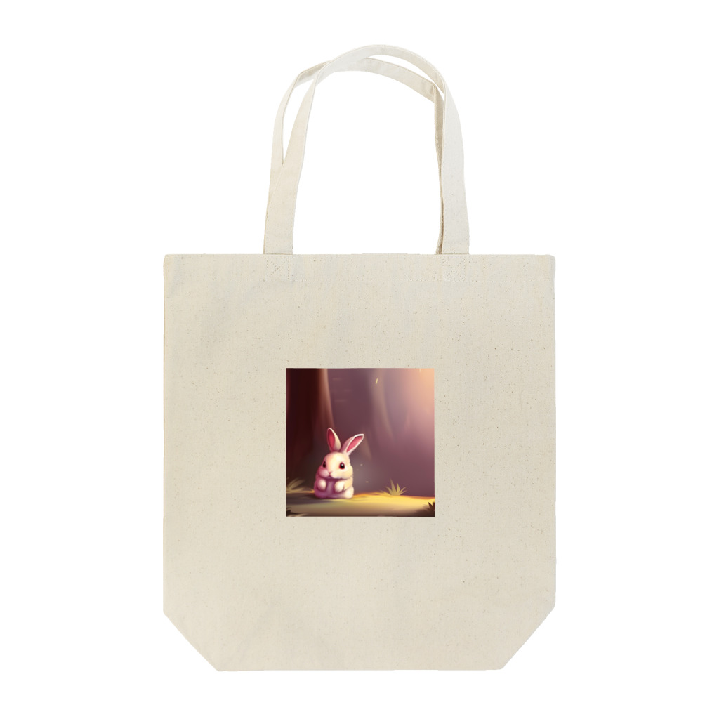 幸せアートワールドのふさふさうさぎ Tote Bag