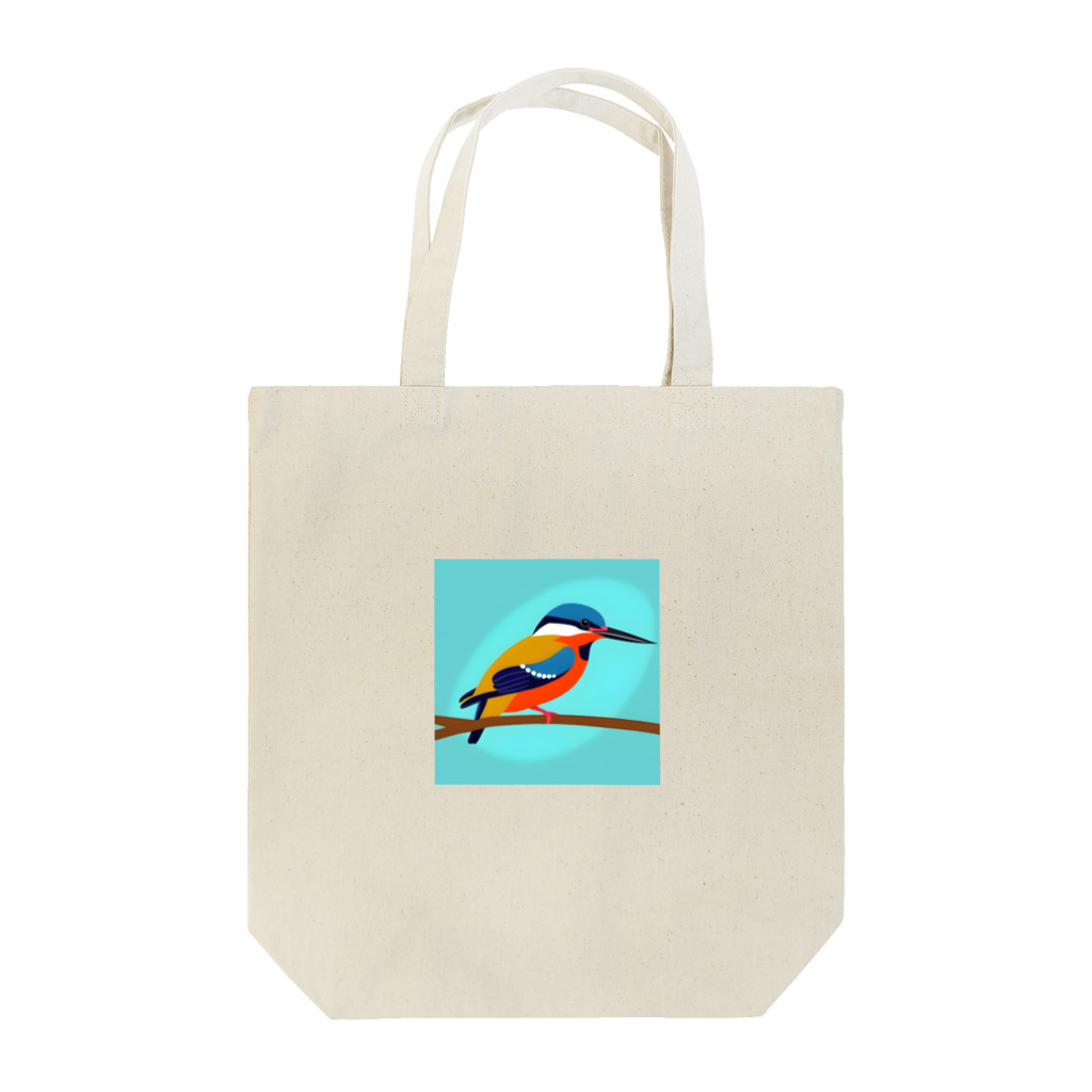 SHININGのカワセミのイラストグッズ Tote Bag