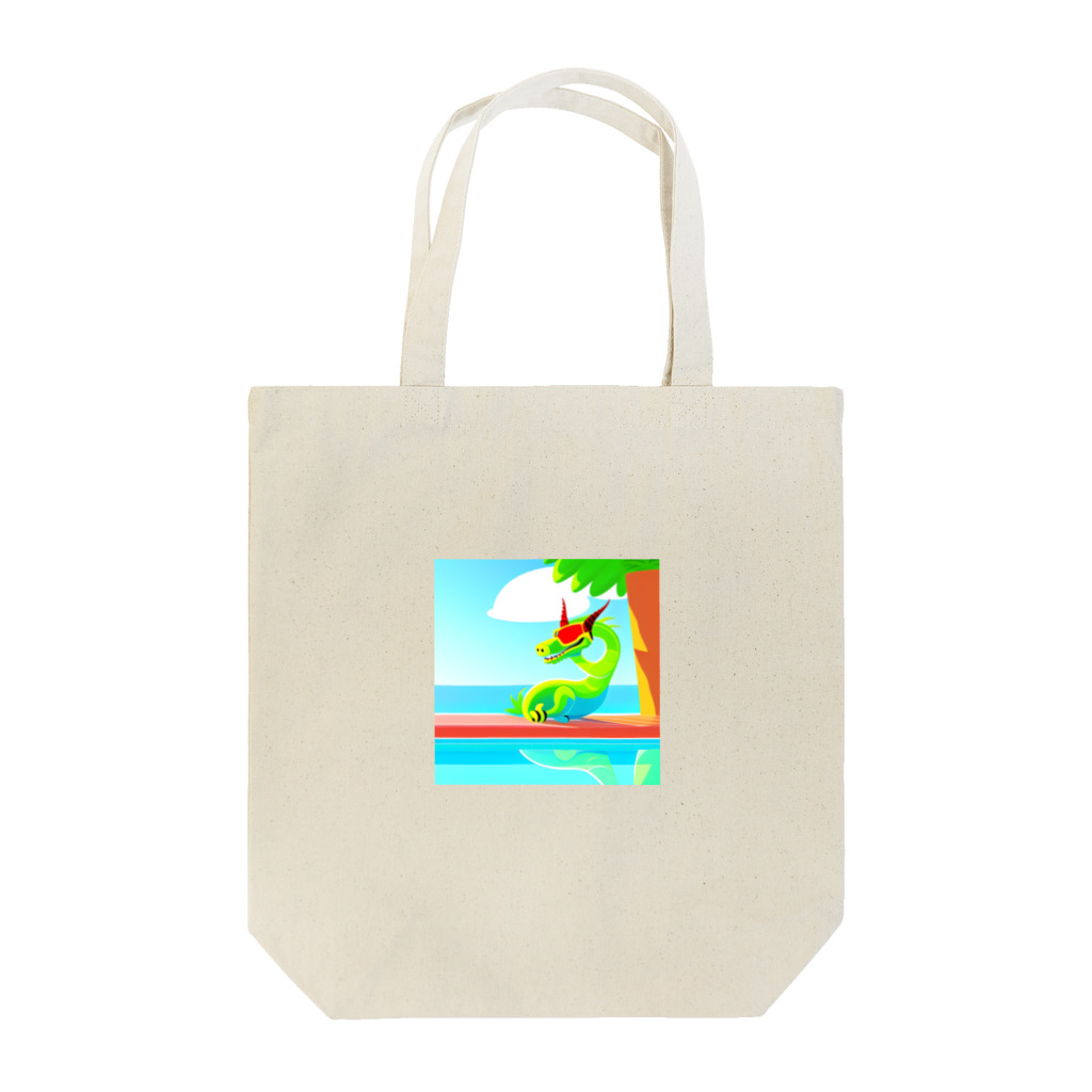 ryu1220の休暇中のドラゴン Tote Bag