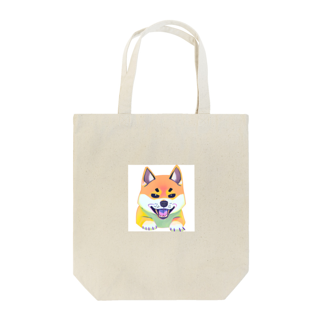 POP BLUE ショップのかっこいい柴犬くん Tote Bag