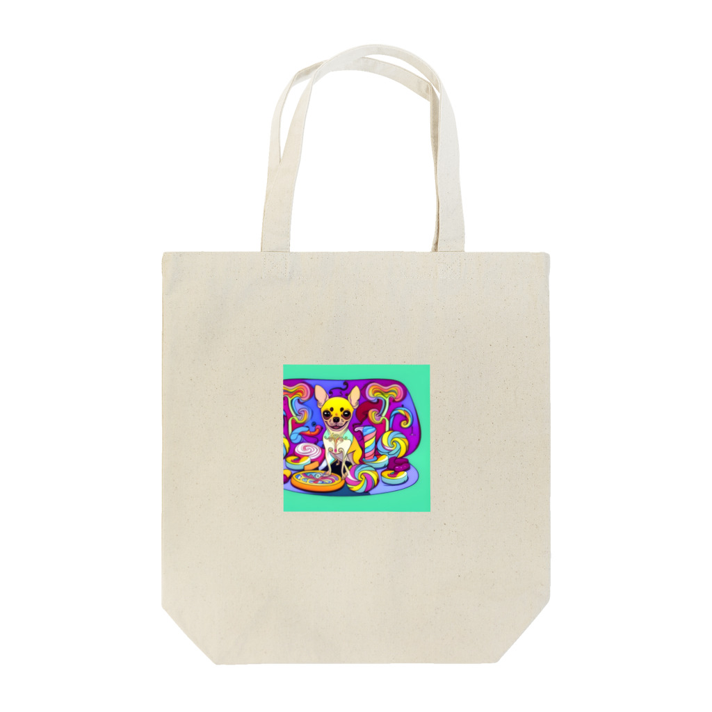 チワワ愛好家ショップのクッキー王国の謎☆チワワの異次元冒険 Tote Bag