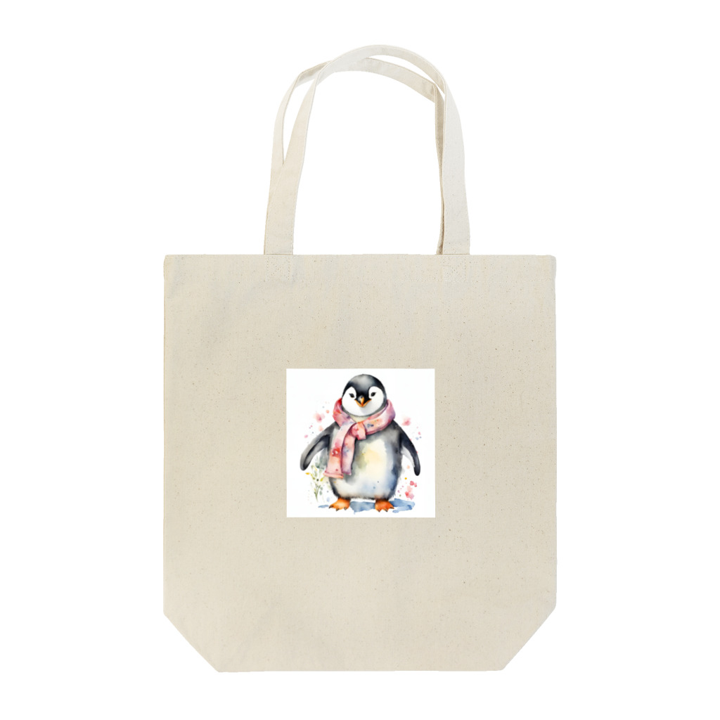 hakumenhonの春を迎えるペンギン Tote Bag