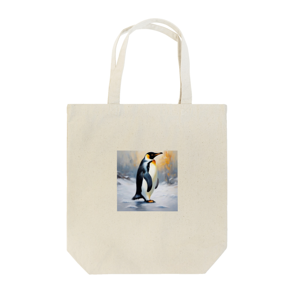 akipen76の困難に立ち向かう勇敢なペンギン Tote Bag