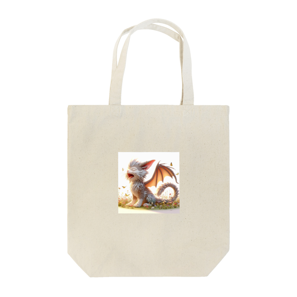 nekodoragonのおはようあくび！猫ドラゴン Tote Bag