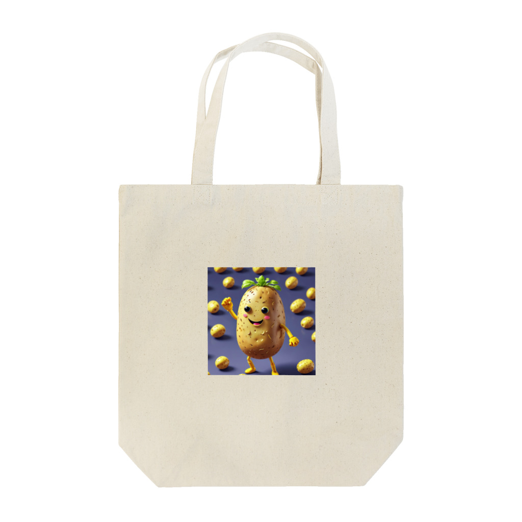 くまくまの踊るじゃがいも Tote Bag