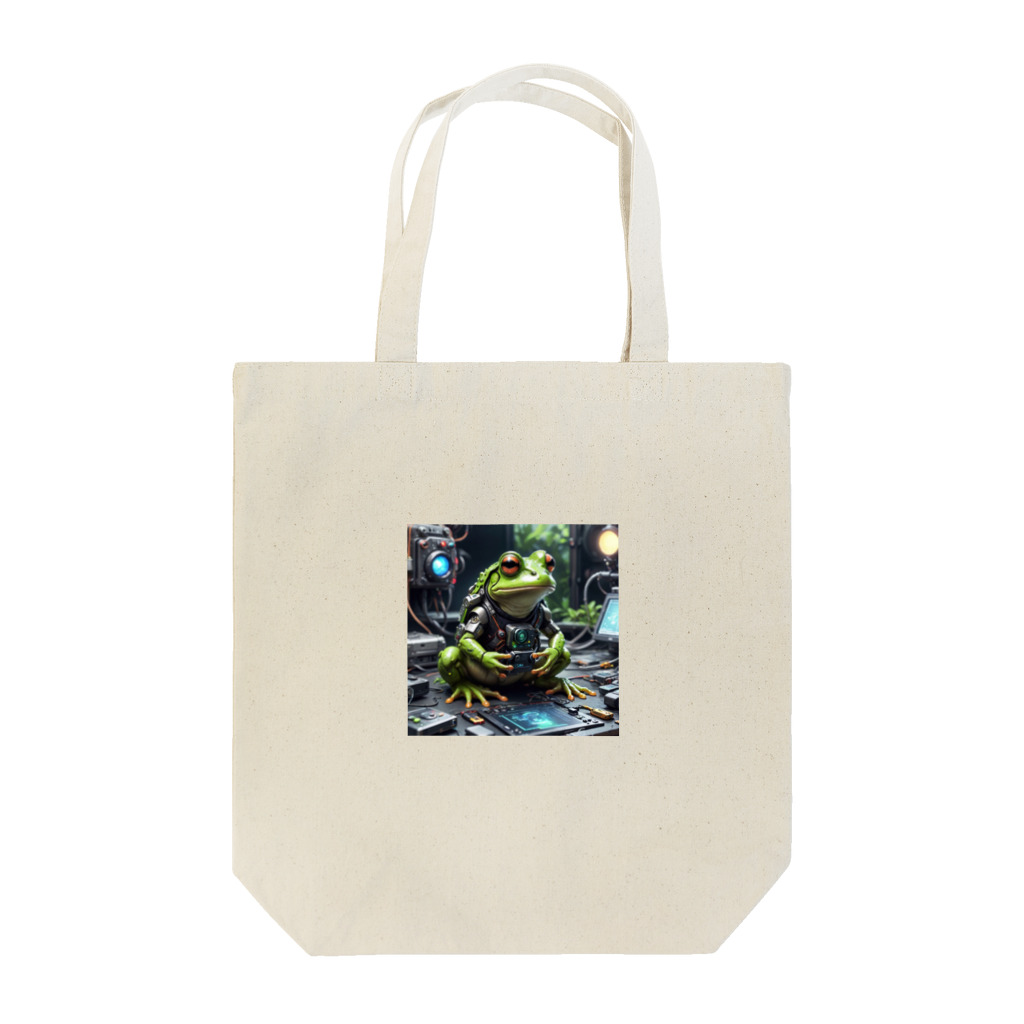 massy_nakiriの高度な技術を駆使するカエル Tote Bag