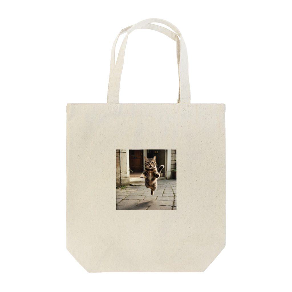 Suminekoのジャンプする猫さん Tote Bag