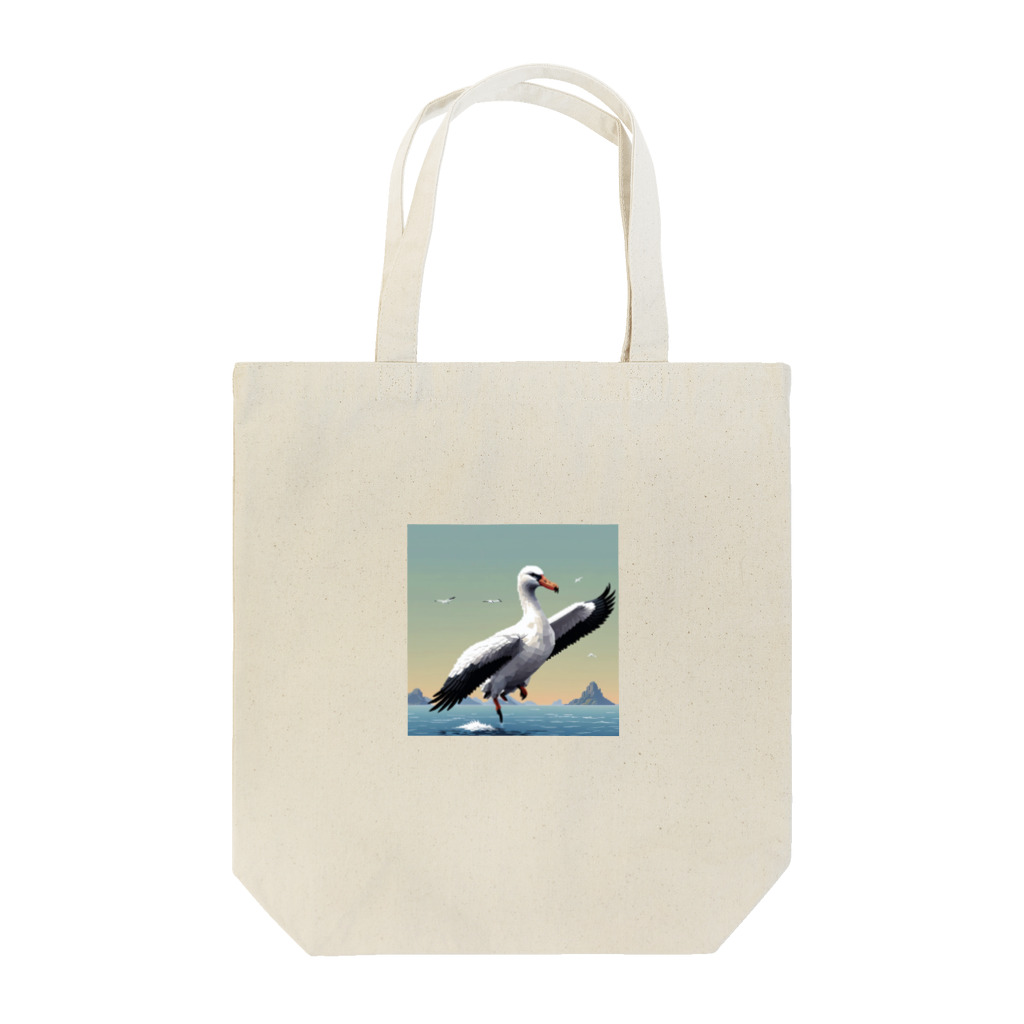 hinasoyuの踊るツノメドリ Tote Bag