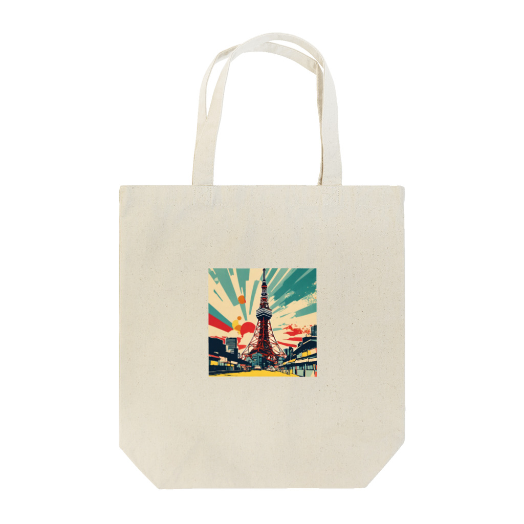 NeoPopGalleryのPOPARTTOKYOTOWER Tote Bag