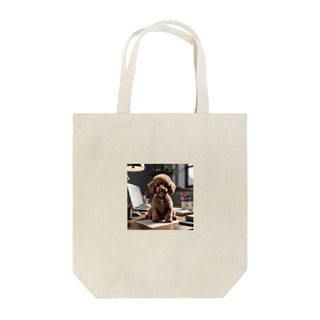 oshare_kurashiのいぬこりワン業（トイプードル） Tote Bag