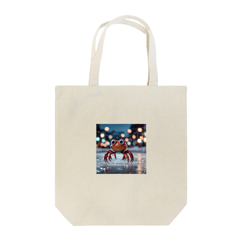 NAOSANの気まぐれ屋の探検中のカニ Tote Bag