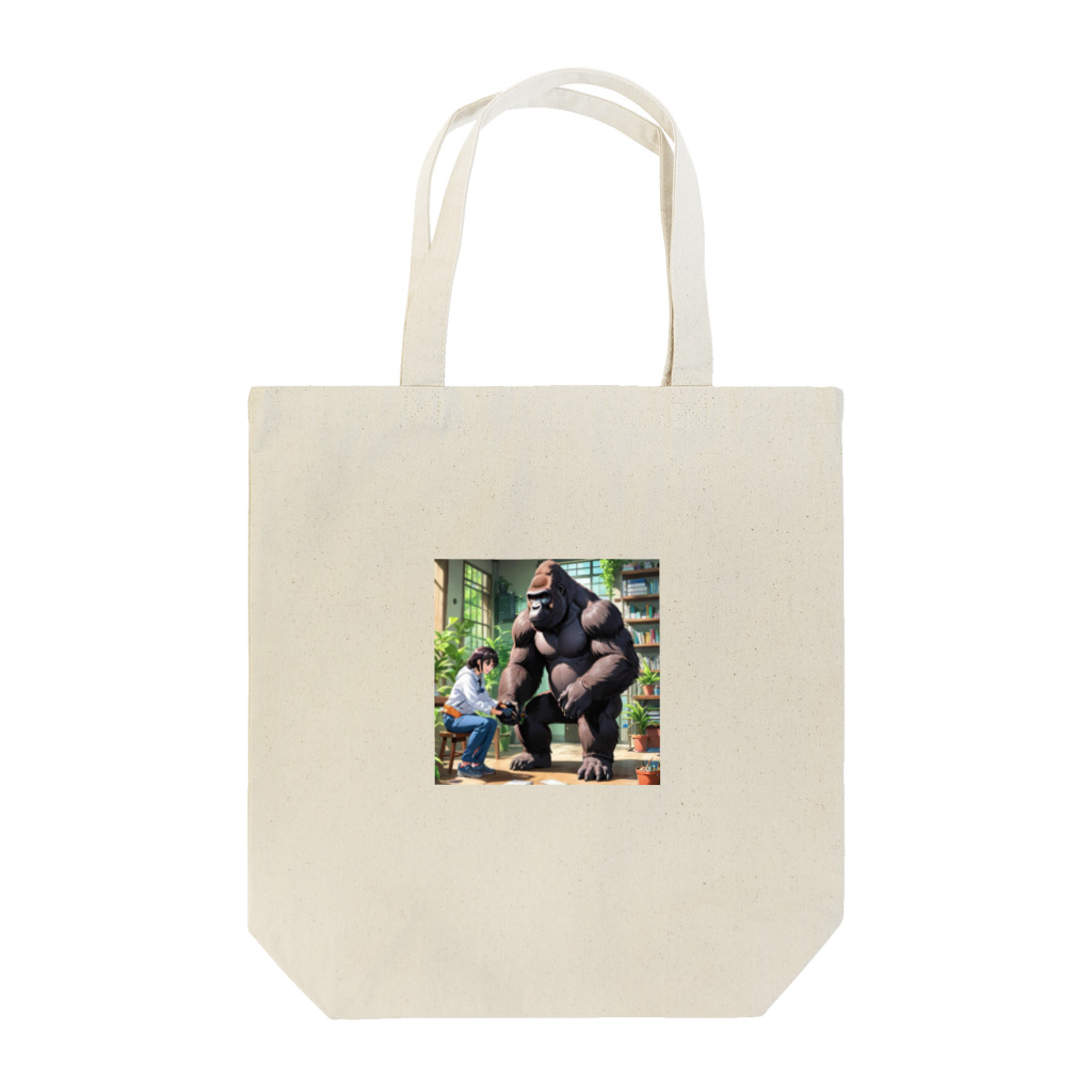 cwiwaのゴリラと介護士 Tote Bag