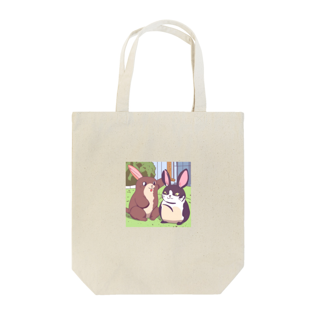 WhimsyWaresのうさぎ Tote Bag