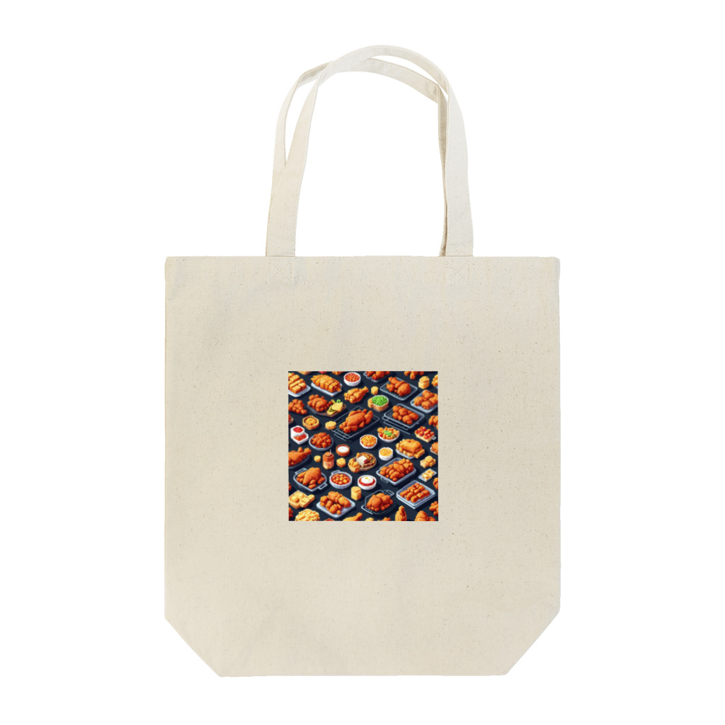 ドット絵賢者のドット絵シリーズ９チキン祭りゴージャスver. Tote Bag