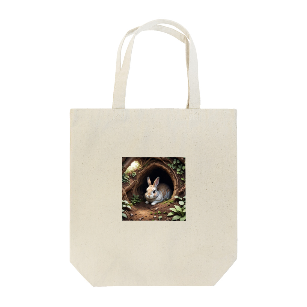cute in cool shopのウサギの住み家 Tote Bag