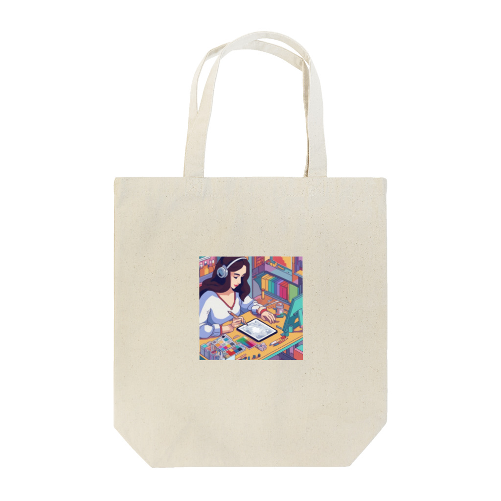 Radiant Lifestyle Storeの女性イラストレーター Tote Bag