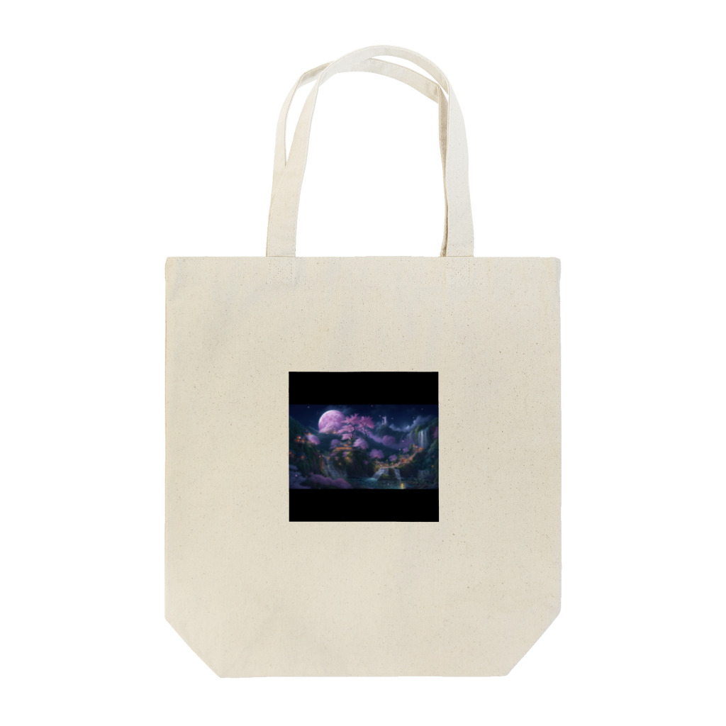 ココロ葉shopの古風な夜桜 Tote Bag