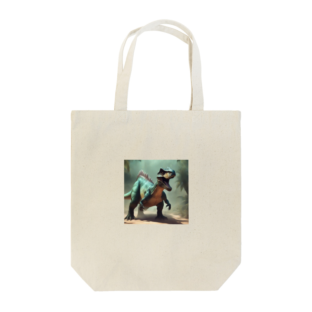 Superherooの発光する鱗を持つ恐竜 Tote Bag