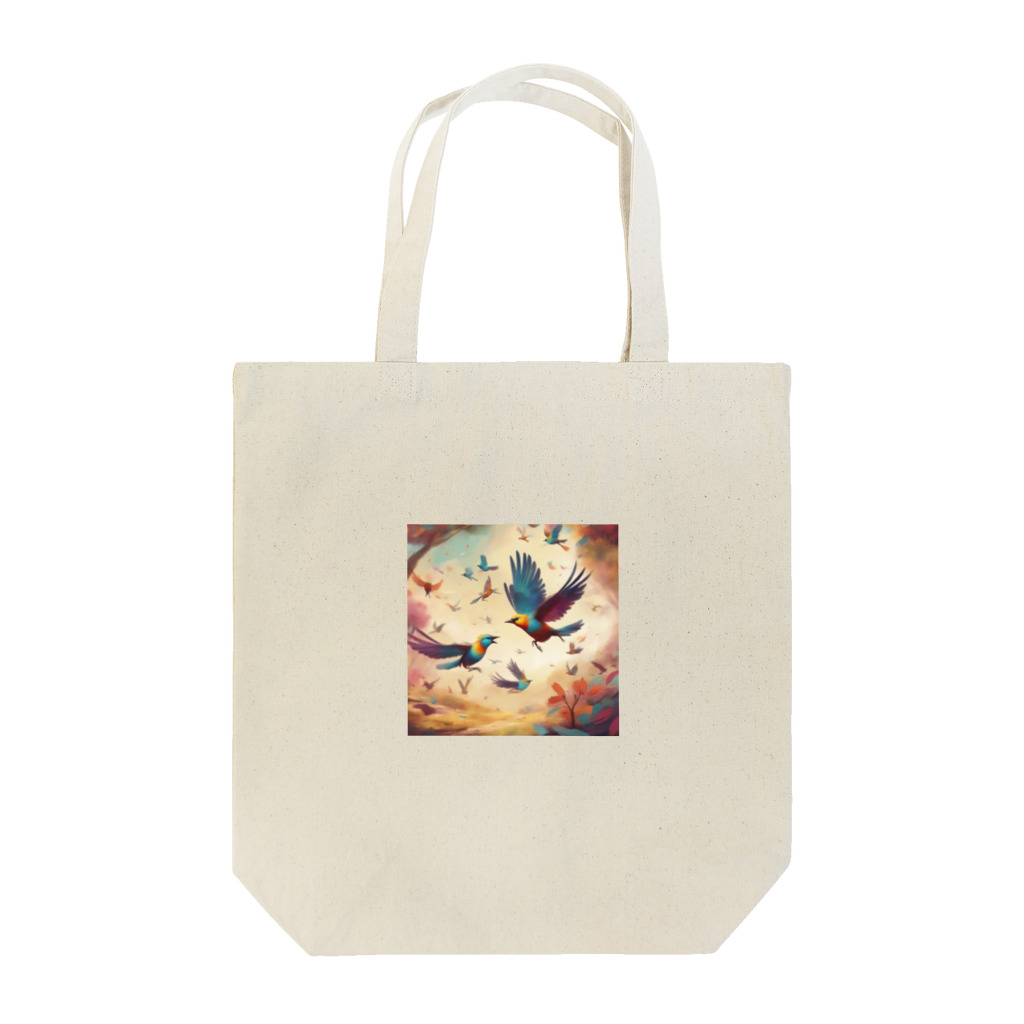 にくまるショップの賑鳥 Tote Bag