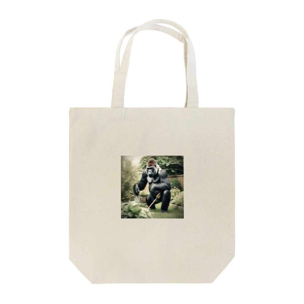 kagamimotiの庭師のゴリラ Tote Bag