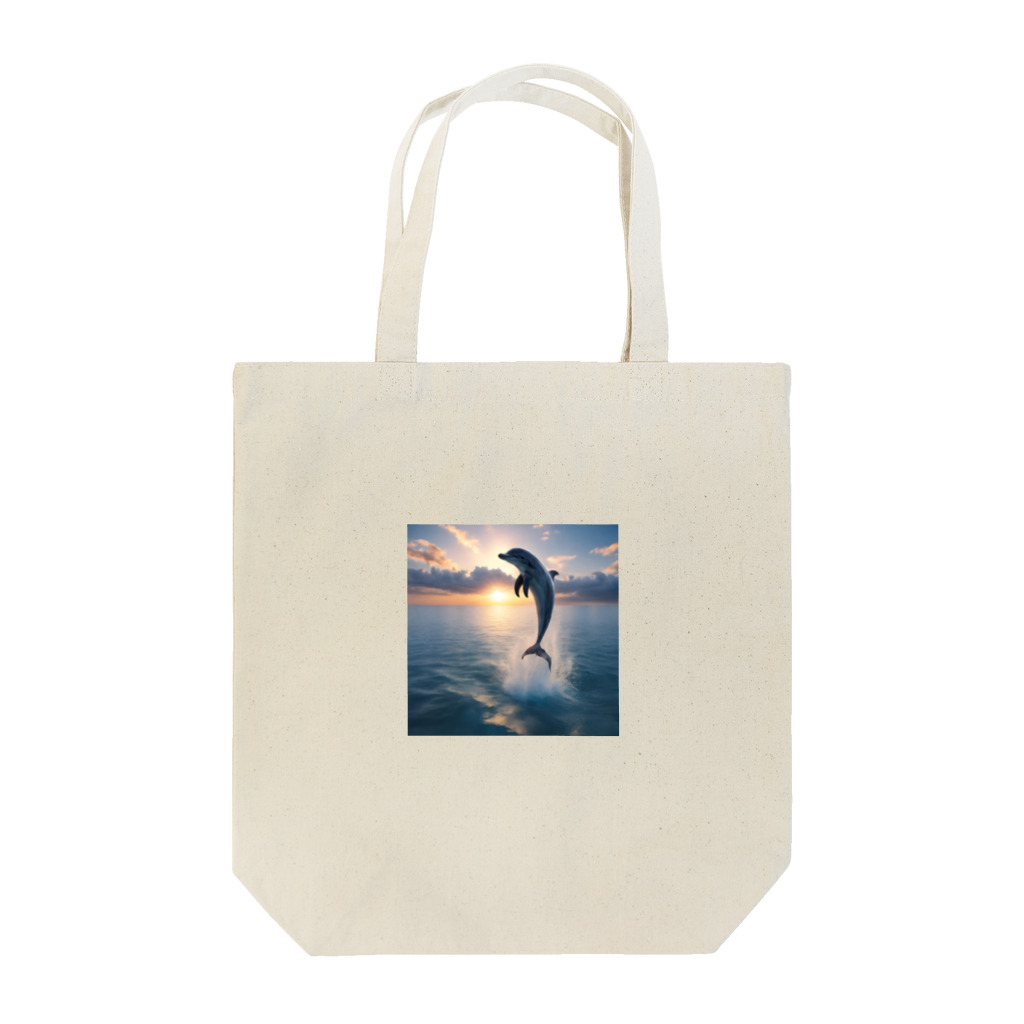 ai美女ショップの夕日とイルカ🐬🌅 Tote Bag