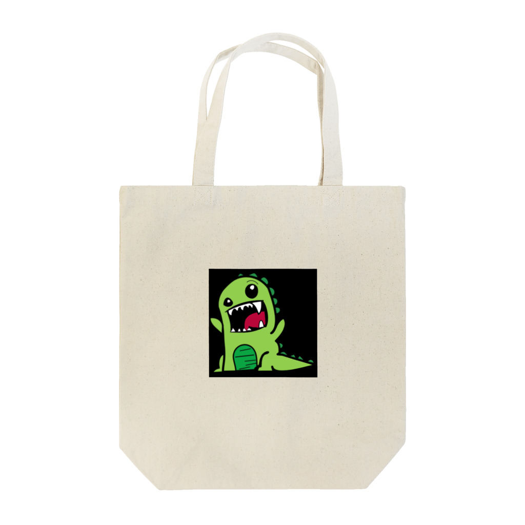 hidepandaのガチャピン風の恐竜 Tote Bag