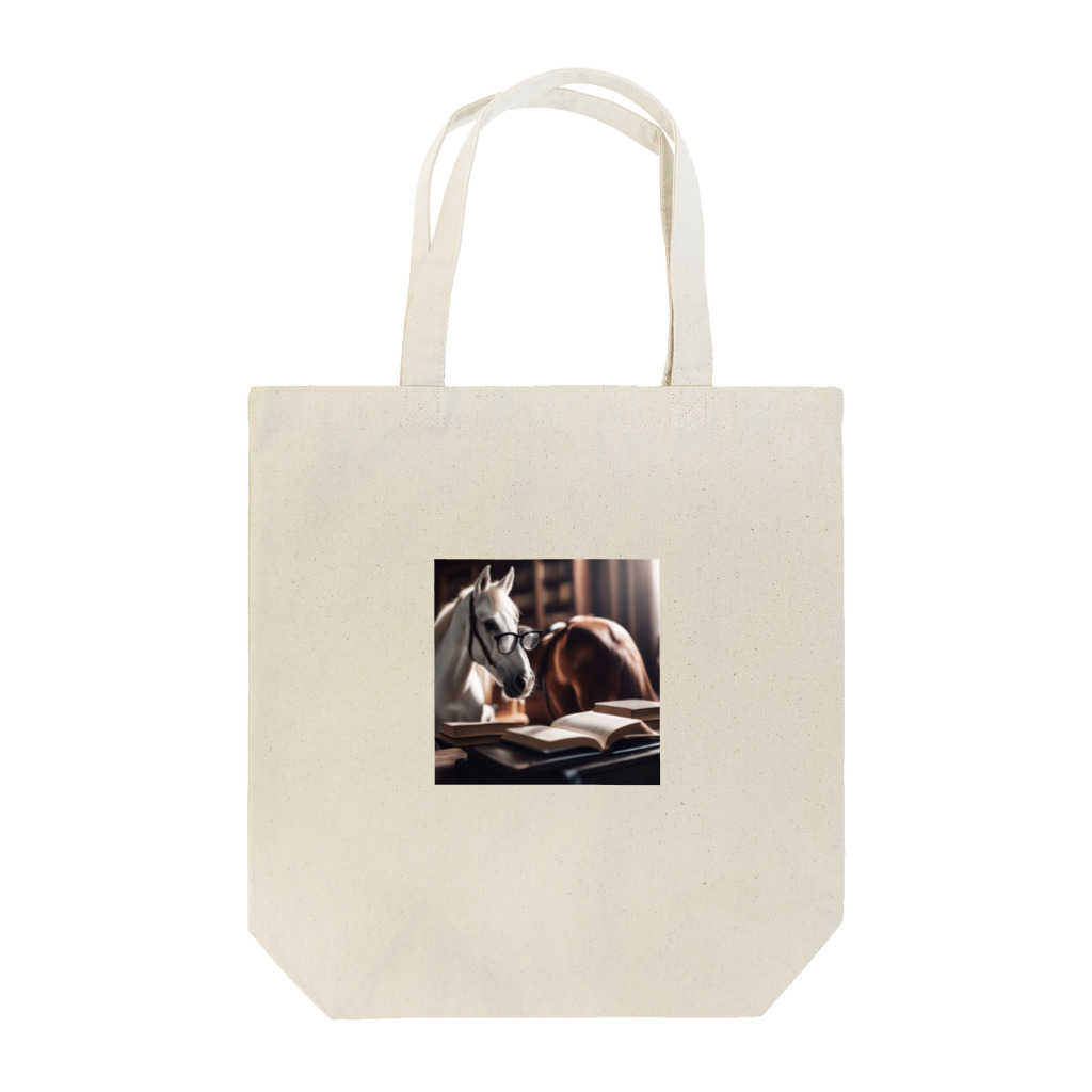 UDRUMSの読書家の馬 Tote Bag