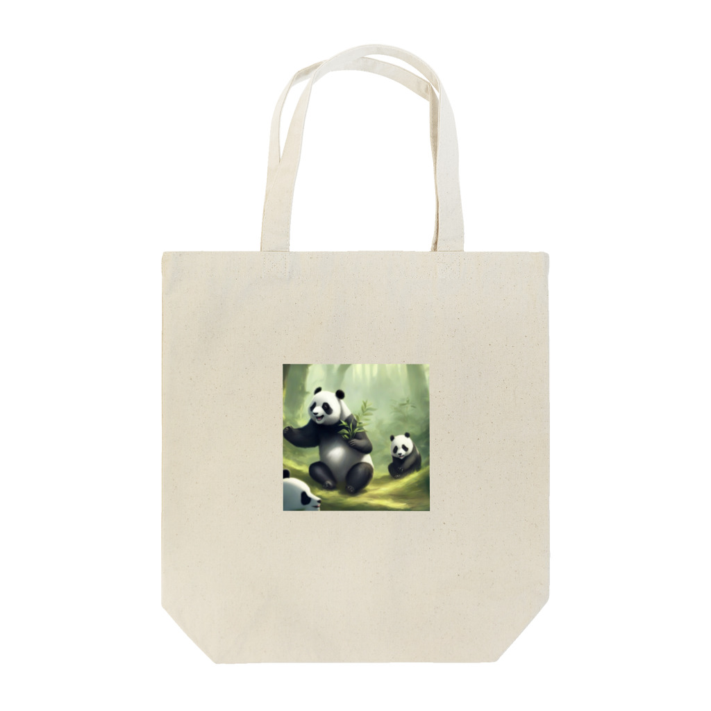 NiTiの遊んでるパンダ Tote Bag