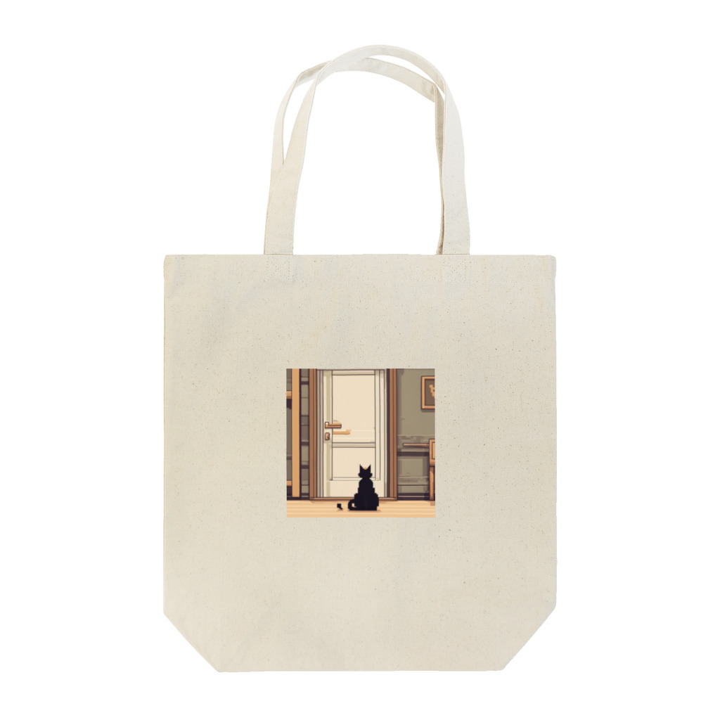 masaのドアの前で待っている猫 Tote Bag