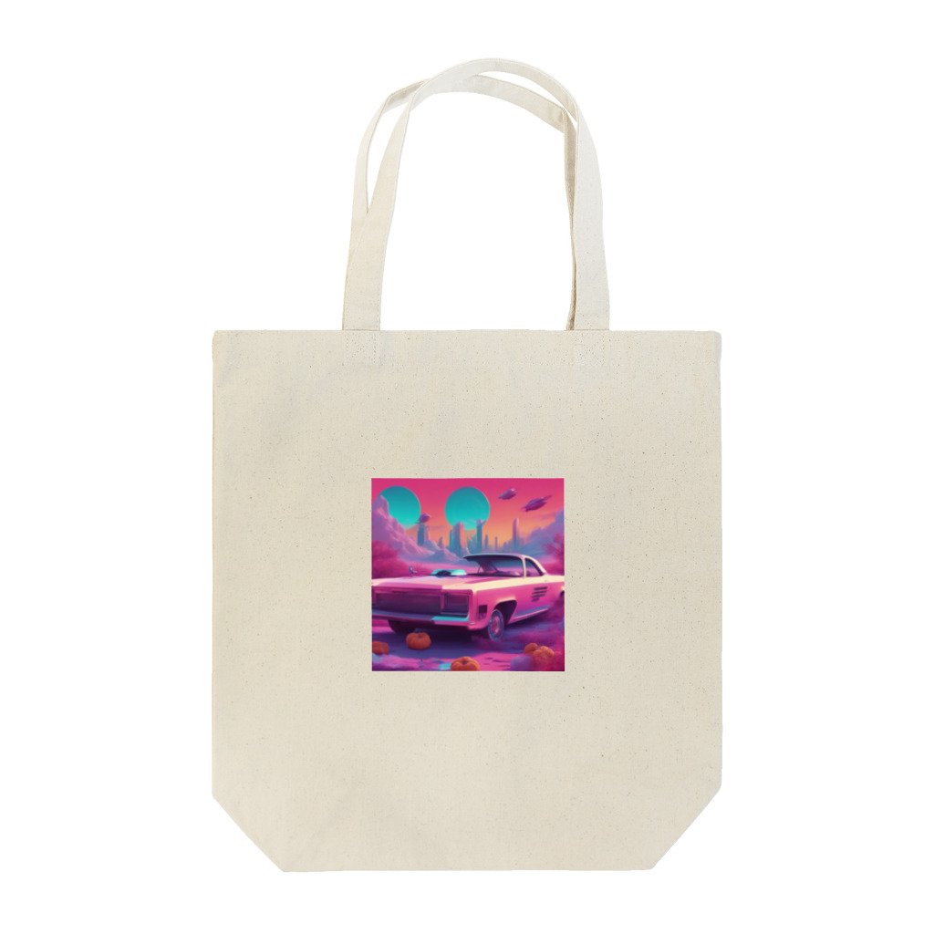 宇宙屋さんの宇宙を駆ける未来の車 Tote Bag