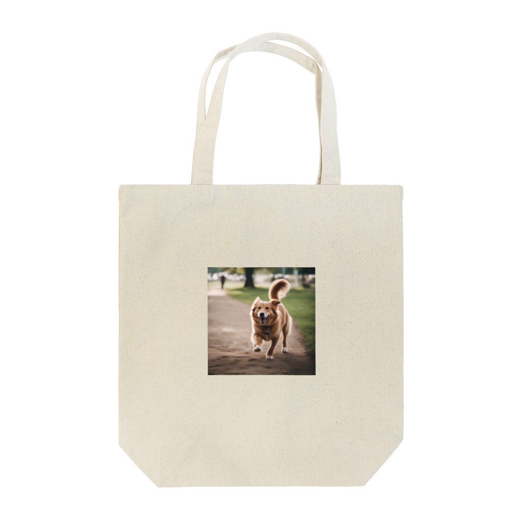 haru_0324の幸せそうな顔をしているわんこ Tote Bag