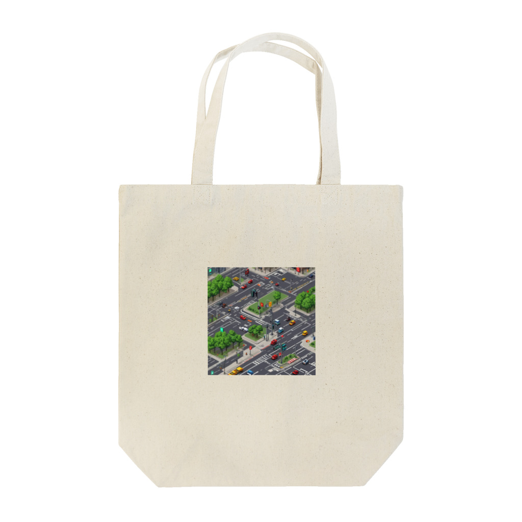 ft141104の「都会の信号 道路マップ」 Tote Bag