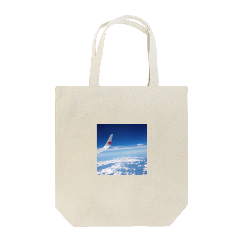 CrystalRoseの飛行機と雲の上 Tote Bag