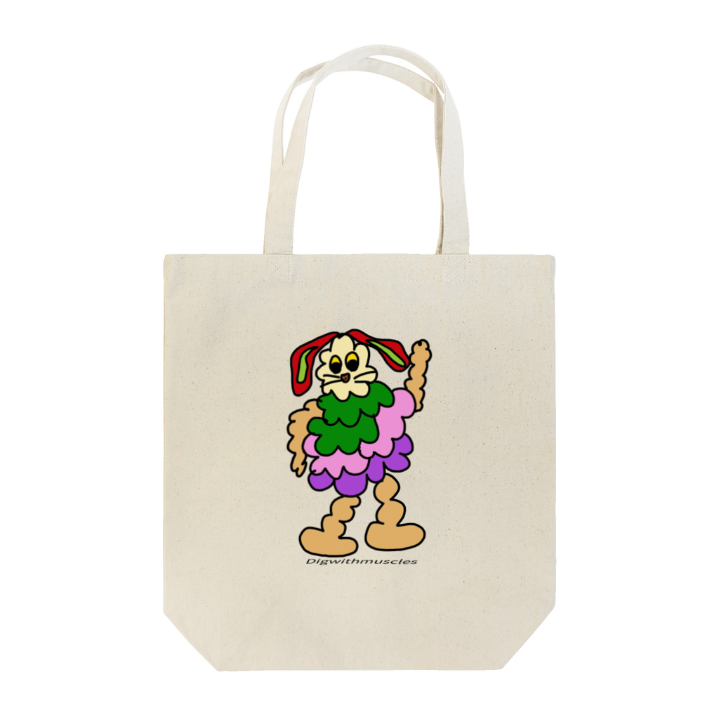 paprikachanの筋肉ムキムキおしゃれワンコ Tote Bag