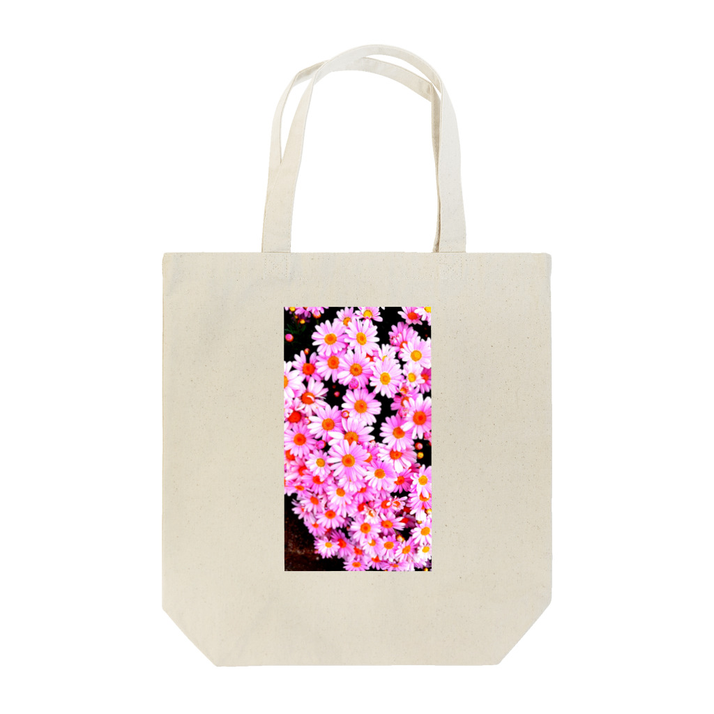 BAMBINERDSの Heart under flowers  ピンク Tote Bag