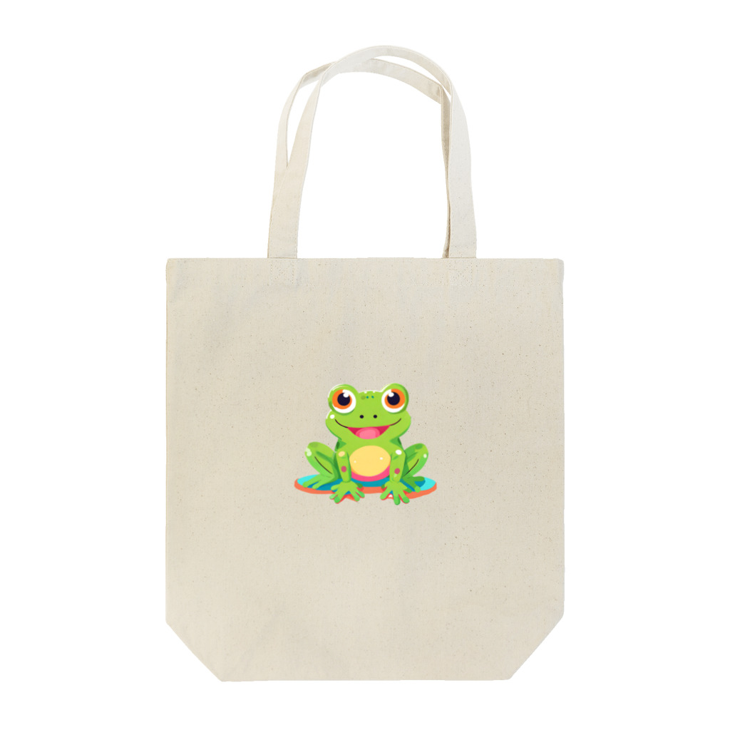 Tiny Cute Crittersのかわいいカエル Tote Bag