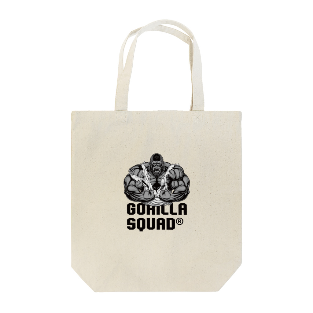 GORILLA SQUAD 公式ノベルティショップのアングリーゴリラビルダー/ロゴ黒 Tote Bag