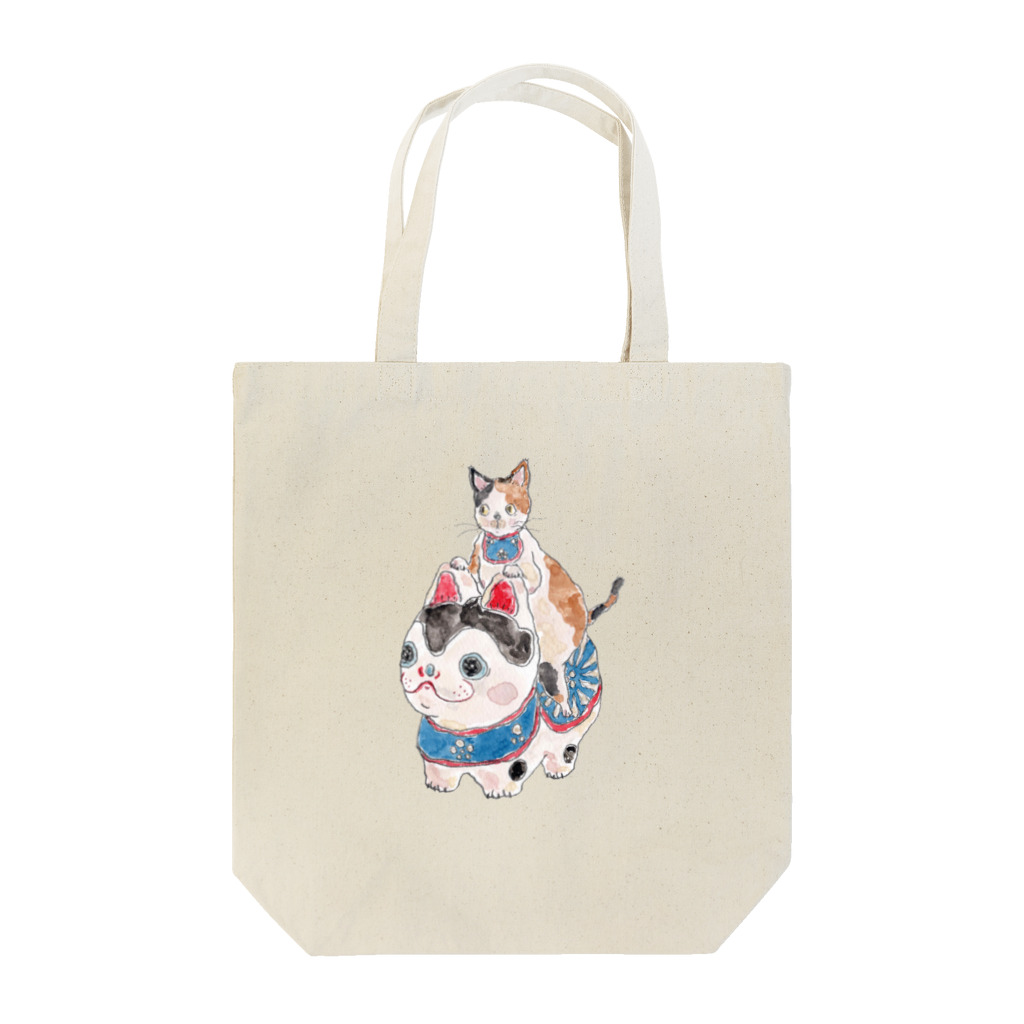 トコロコムギの爆走！犬張子にゃんこ Tote Bag