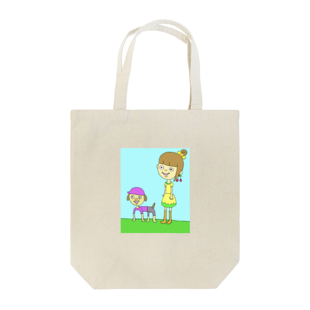 ぎゃめしょっぷのおんなのこといっぬ Tote Bag