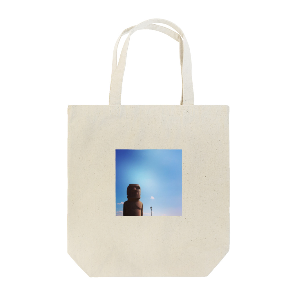 no name 削除予定の爽やかモアイ Tote Bag