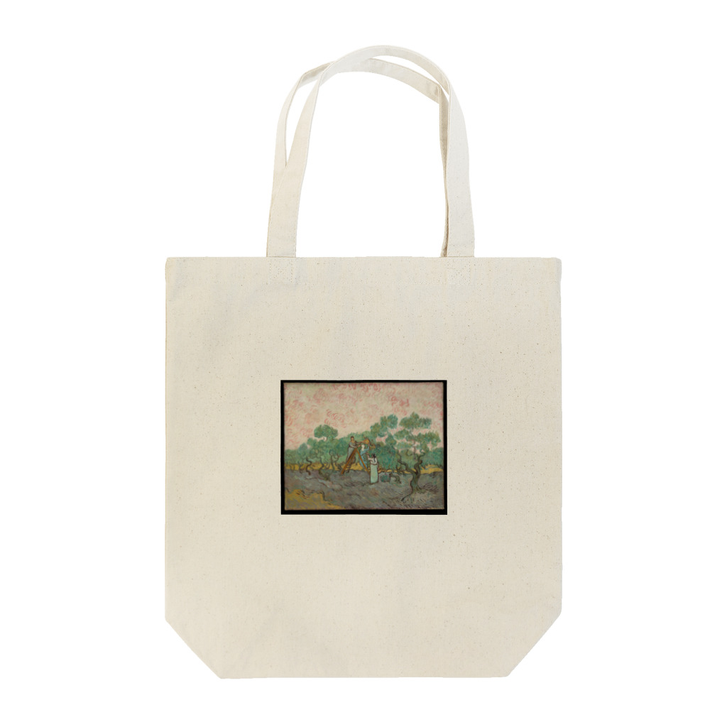 Masterpieceのゴッホ　/　オリーブ摘みの女性　Women Picking Olives 1889 Tote Bag
