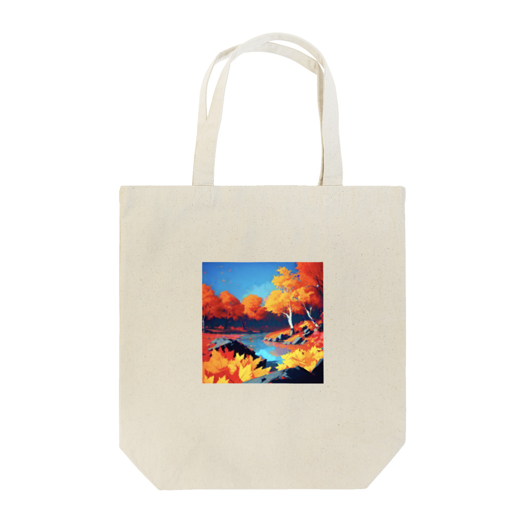 ビビりちゃんの紅葉じゃん Tote Bag