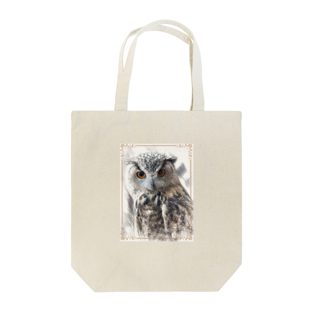 炭火焼パンダ商店のシベリアワシミミズクのれもん Tote Bag