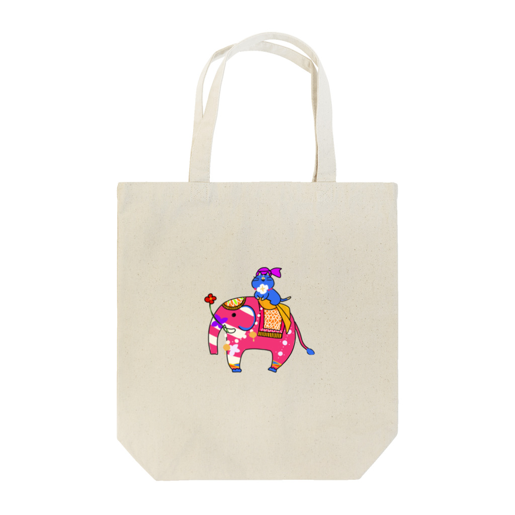 Smm🍣のインド象とニャンマー Tote Bag