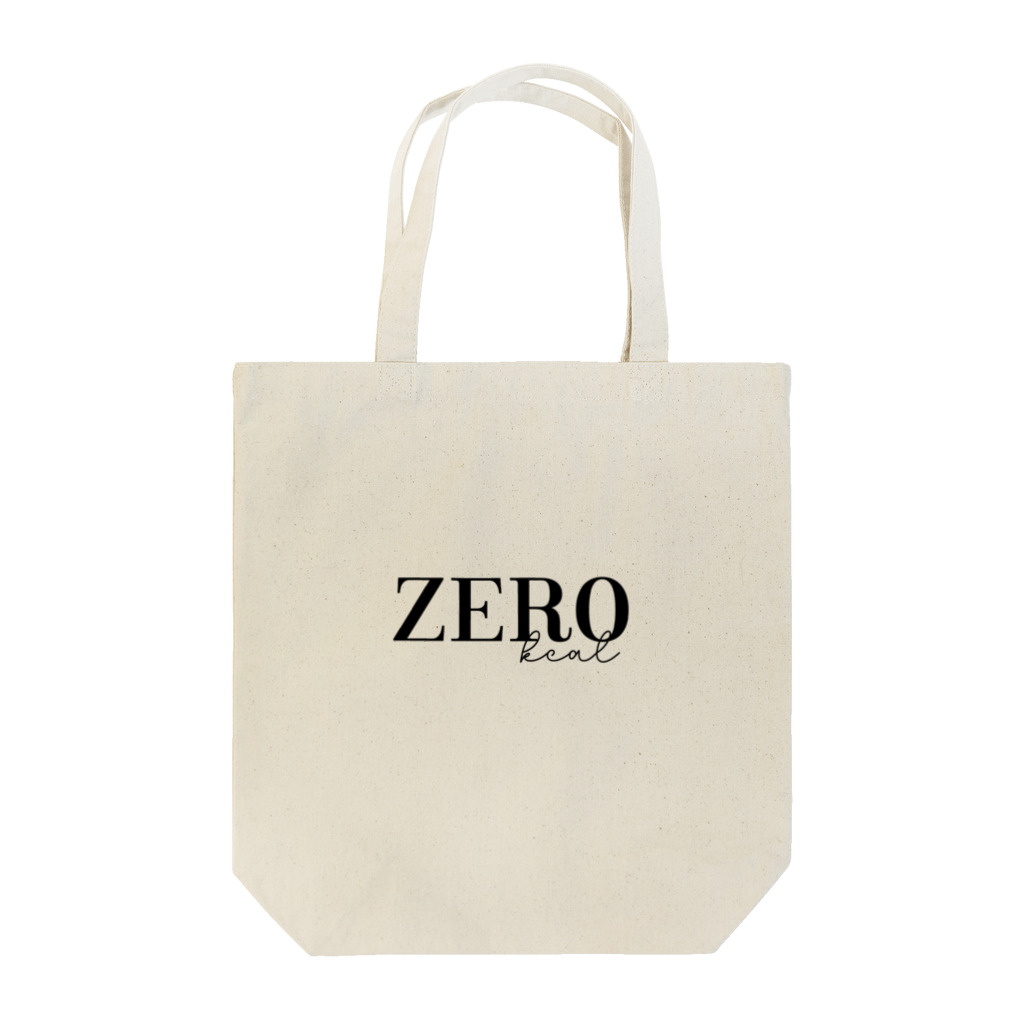 0kcal storeのZERO kcal - black Tote Bag