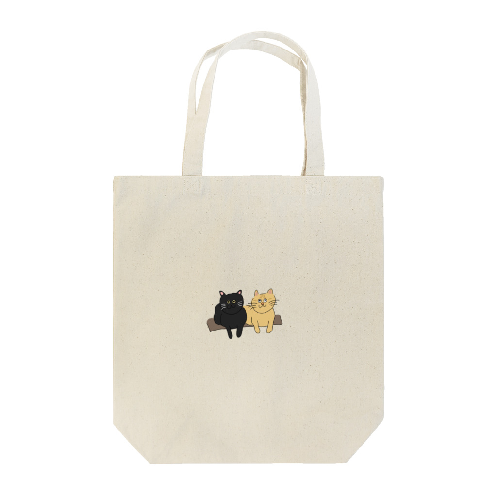 お髭ちゃんのおみせ。の寄り添い猫ちゃんず。 Tote Bag